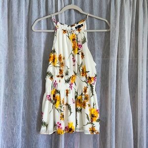 Floral, halter blouse!